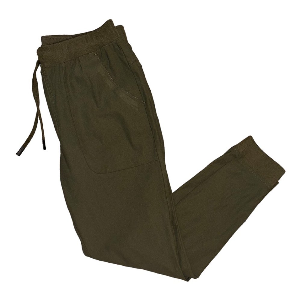 VRST Men's Jogger Pants Dark Olive Green Medium Drawstring EUC